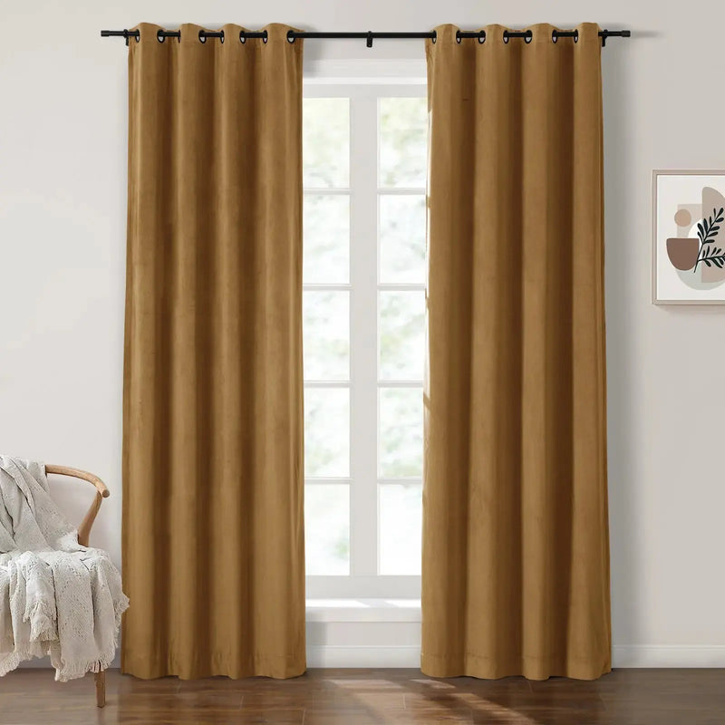 Birkin Velvet Eyelet Curtains