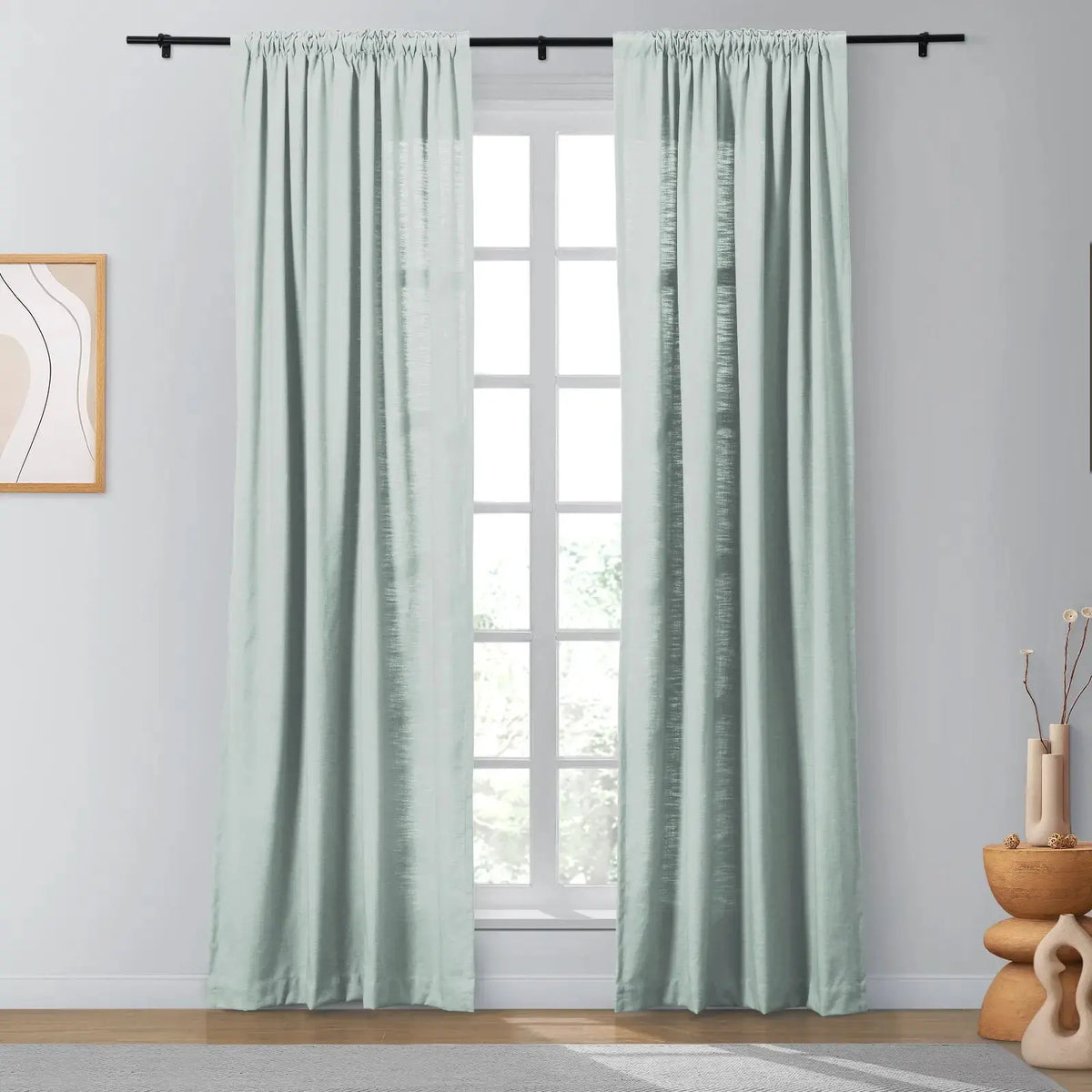 Isabella Heavyweight Cotton Soft Top Curtains