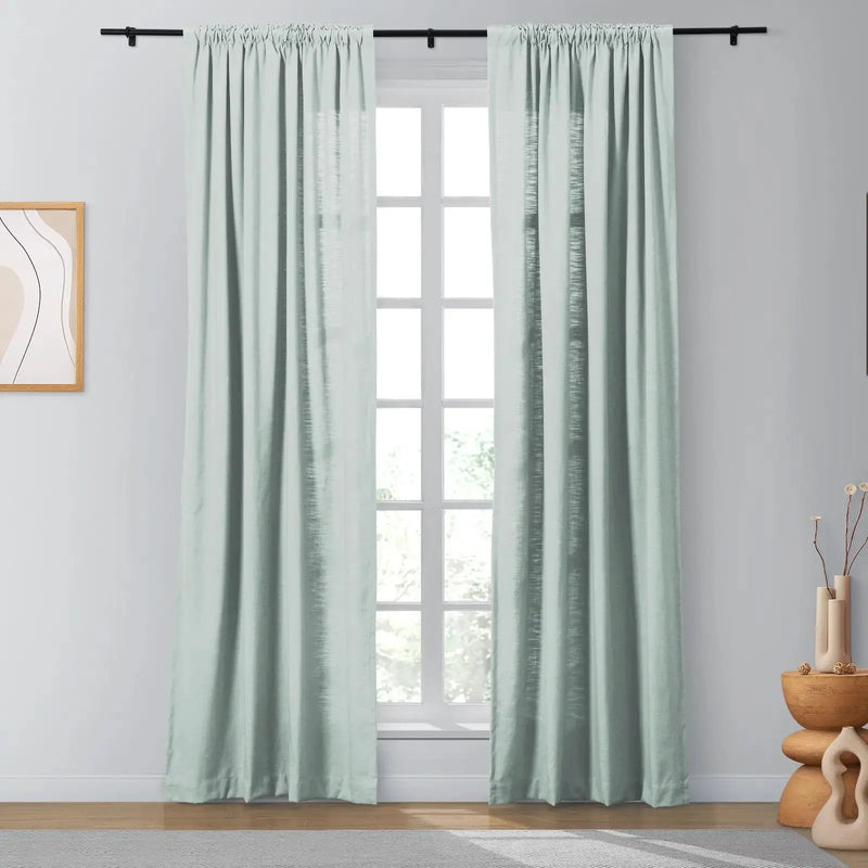 Isabella Heavyweight Cotton Soft Top Curtains
