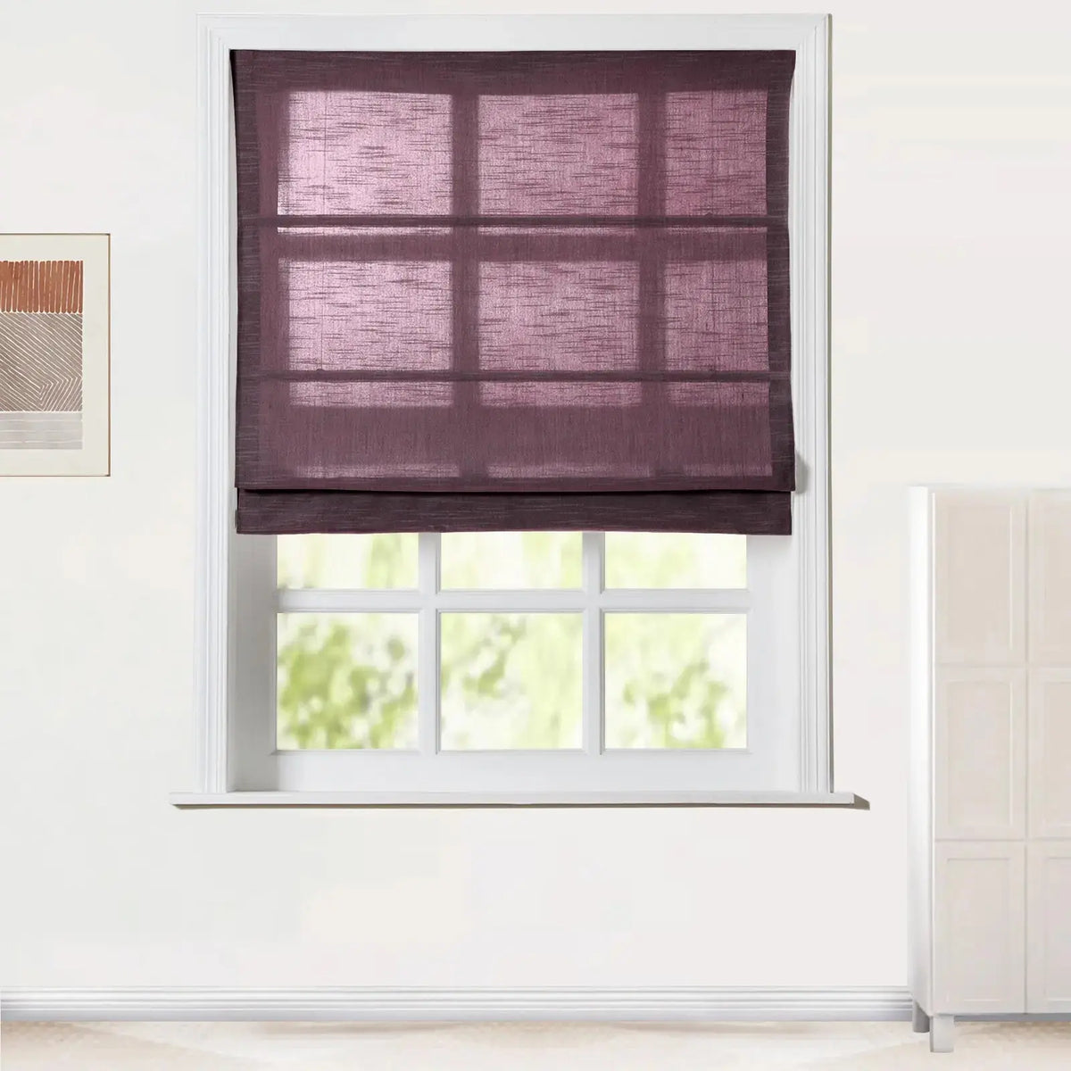 Jawara Linen Cotton Roman Blind Cordless