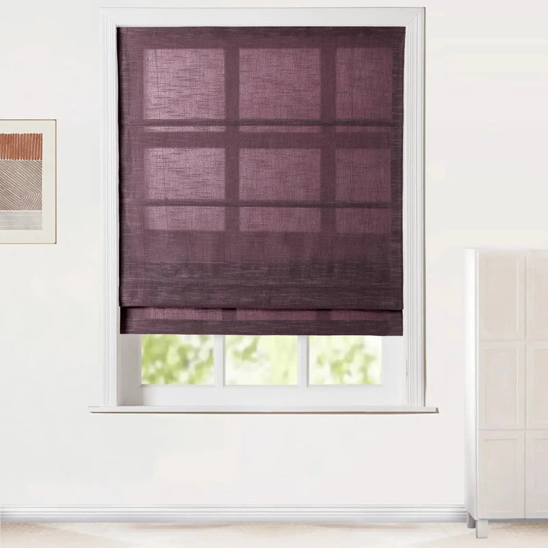 Jawara Linen Cotton Roman Blind Cord Lift
