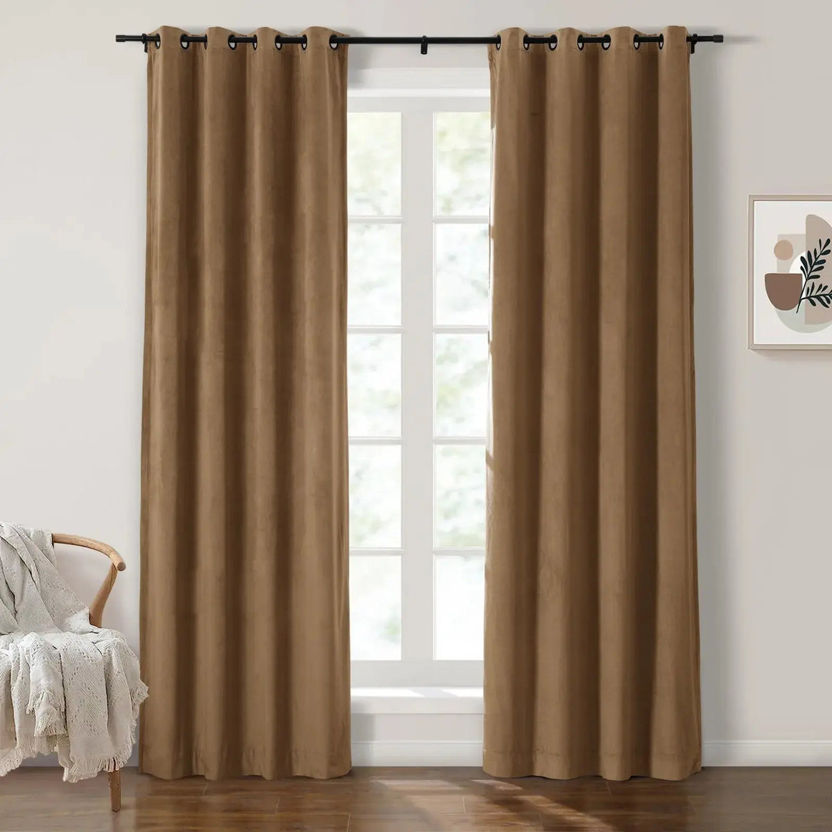 Birkin Velvet Eyelet Curtains
