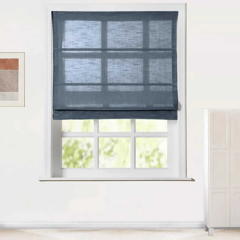 Jawara Linen Cotton Roman Blind Cordless
