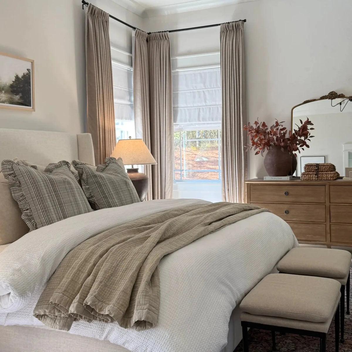 Liz Linen Roman Blind Cordless