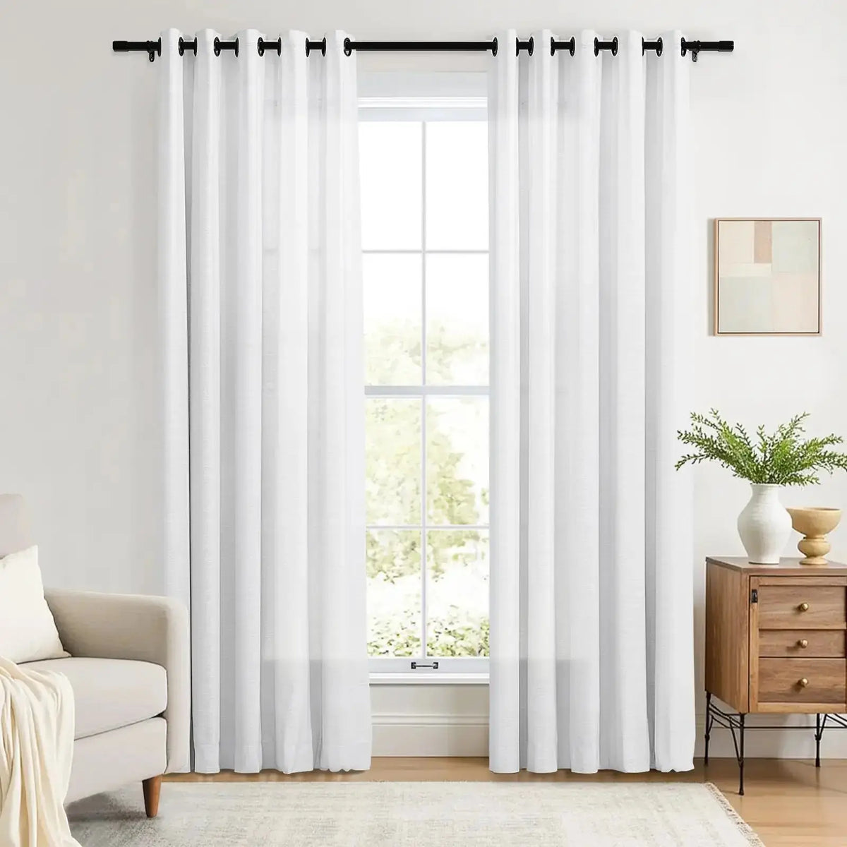 Liz Linen Eyelet Curtains