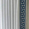 Liz Linen Curtains with Border Trim (Pair)
