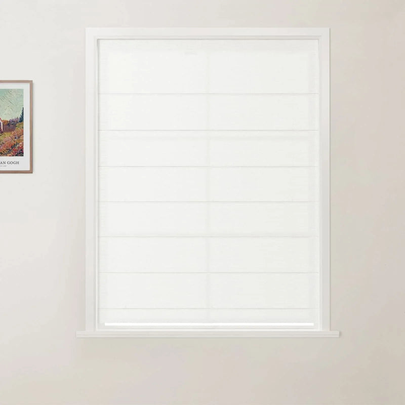 Patti Belgian Linen Flat Fold Roman Blind Cordless