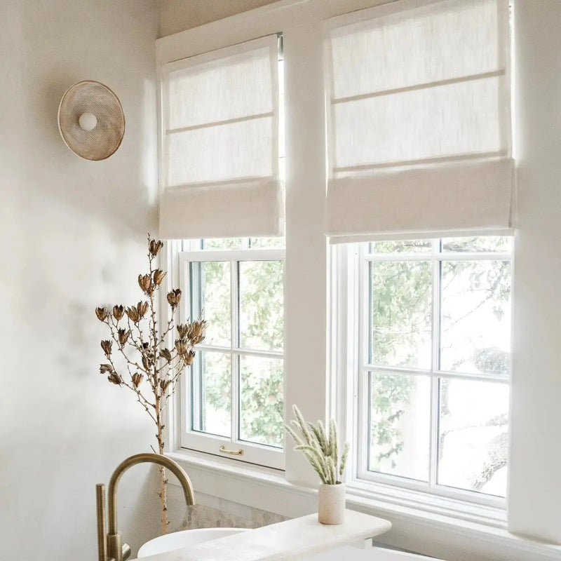 Smart Motorised Plain Roman Blind Cordless