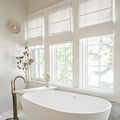Smart Motorised Plain Roman Blind Cordless