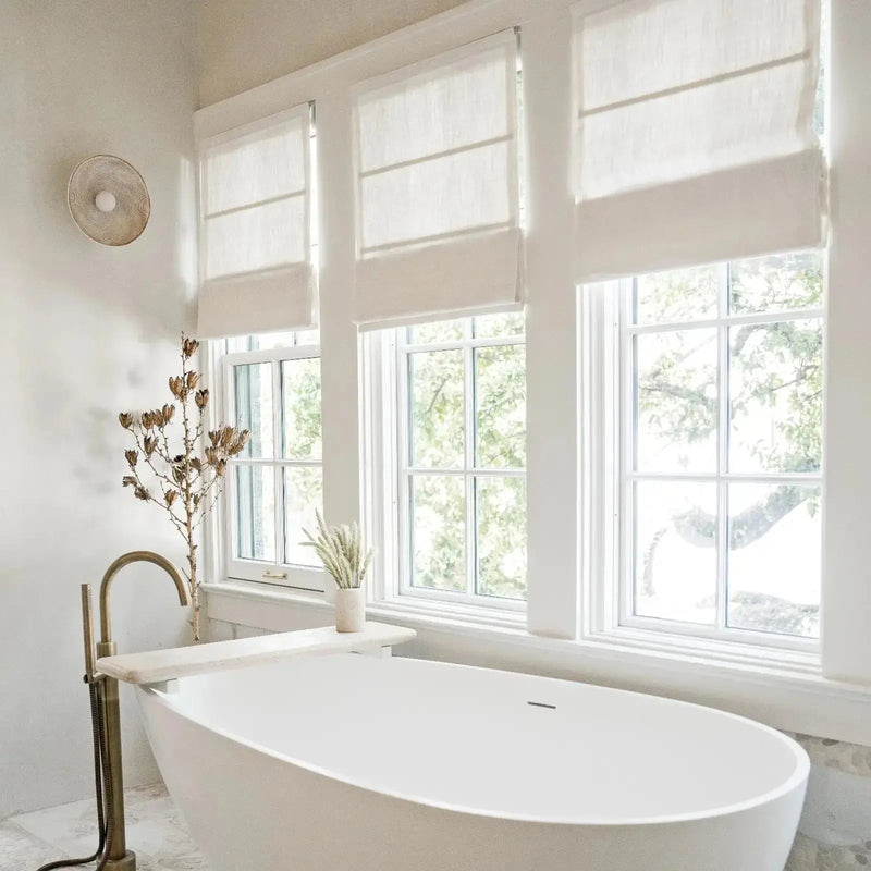 Smart Motorised Plain Roman Blind Cordless
