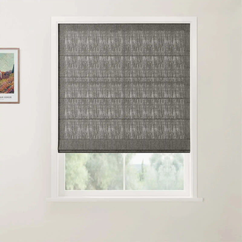 Patti Belgian Linen Flat Fold Roman Blind Cordless