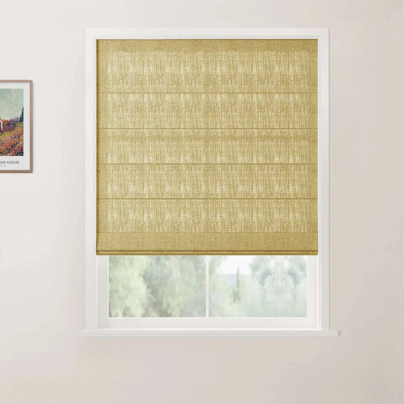 Patti Belgian Linen Flat Fold Roman Blind Cordless