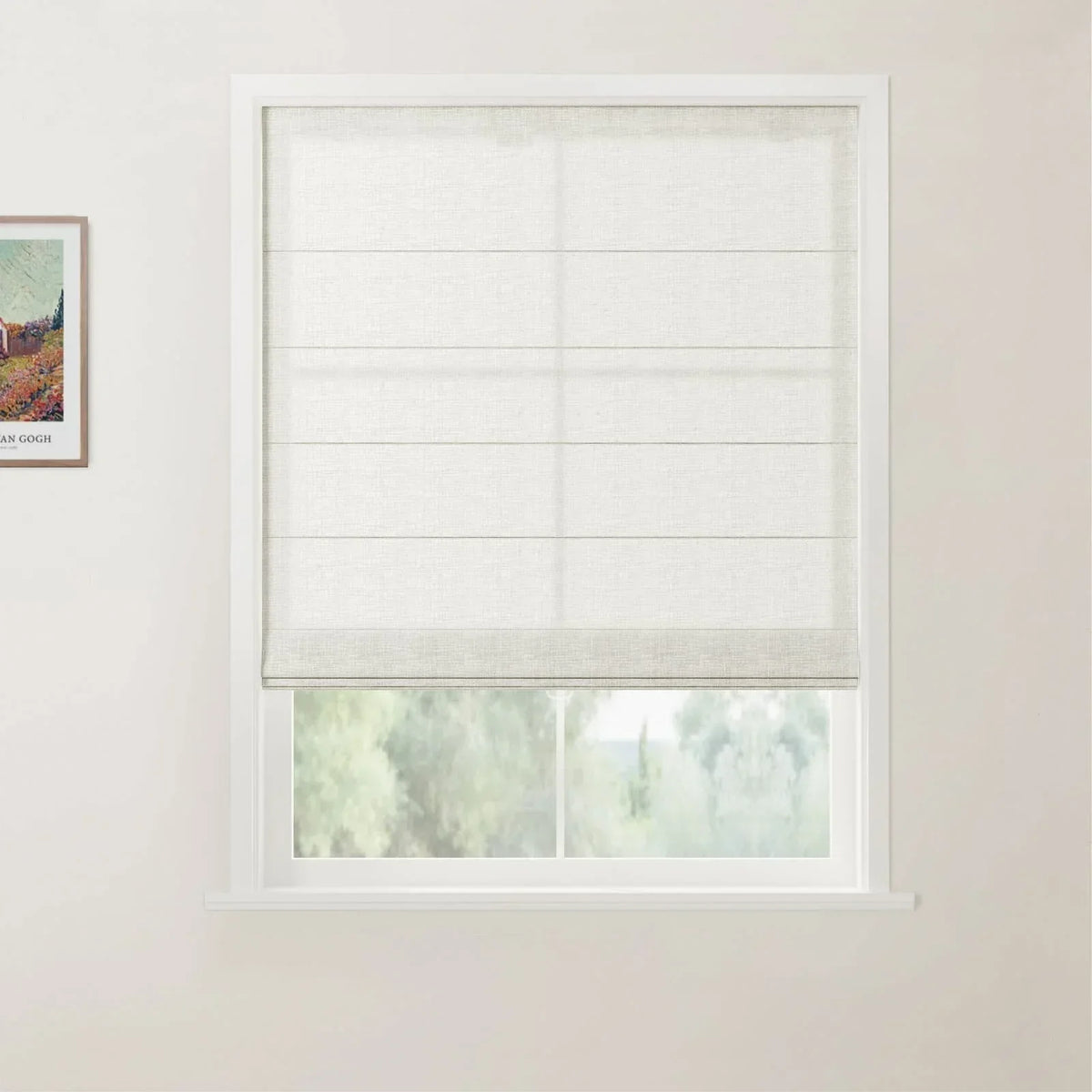 Flat Fold Roman Blind Cordless