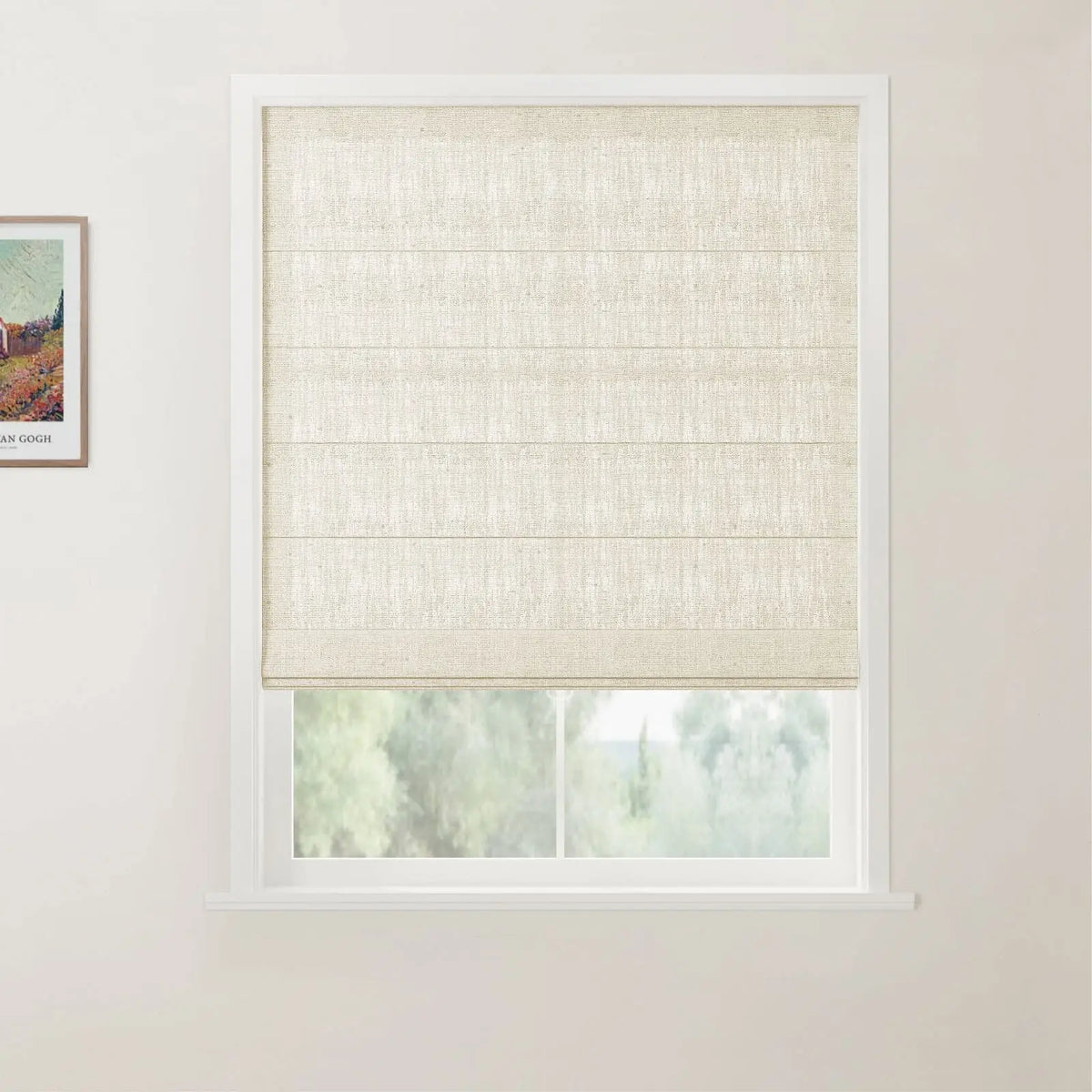 Flat Fold Roman Blind Cordless