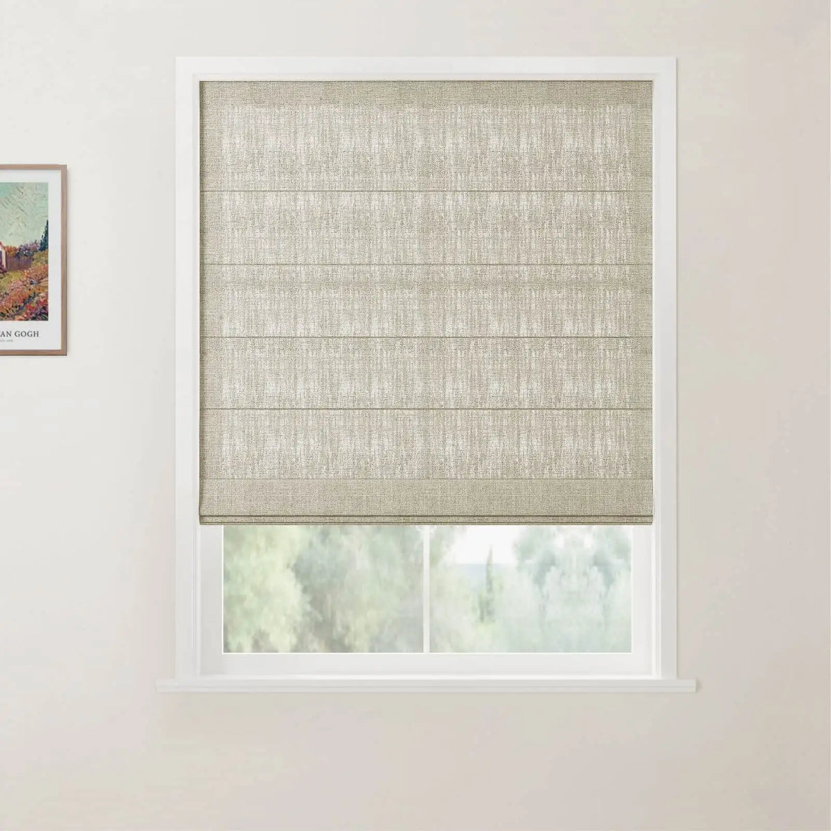 Flat Fold Roman Blind Cordless
