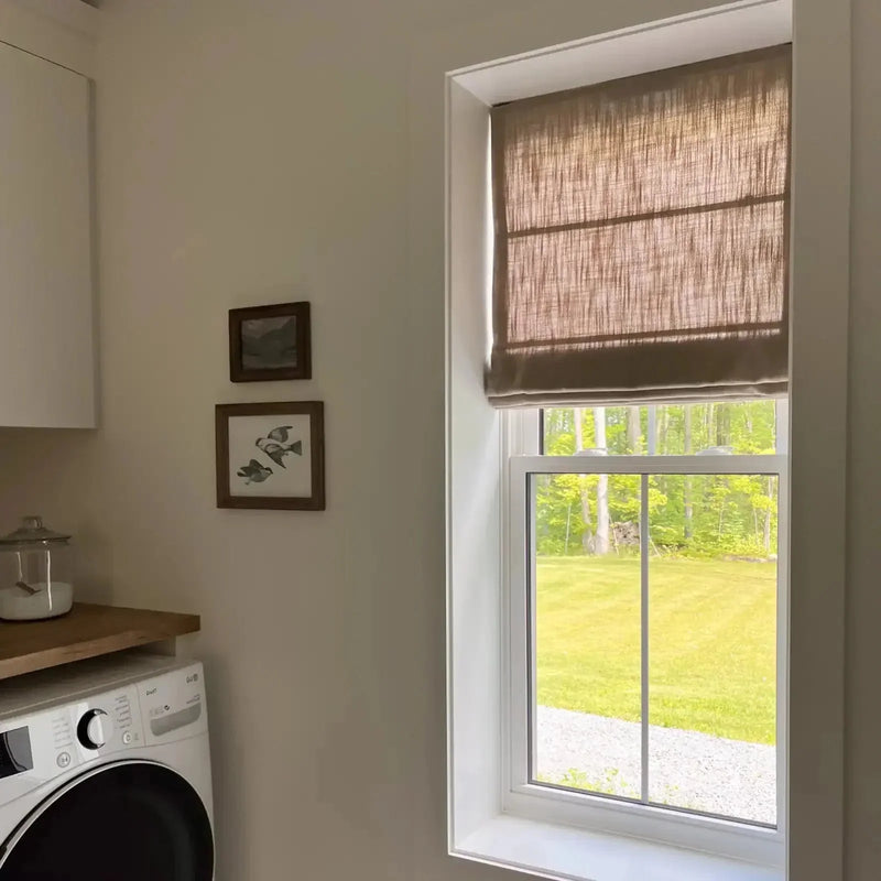 Smart Motorised Plain Roman Blind Cordless