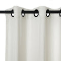 Ron Linen Cotton Herringbone Eyelet Curtains