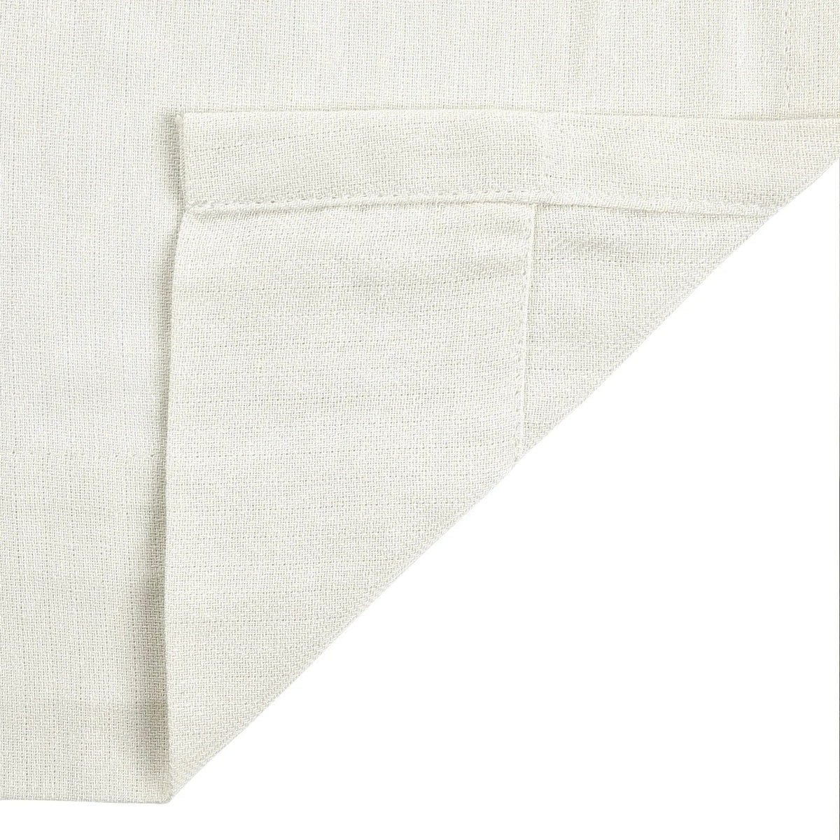 Ron Linen Cotton Herringbone Eyelet Curtains