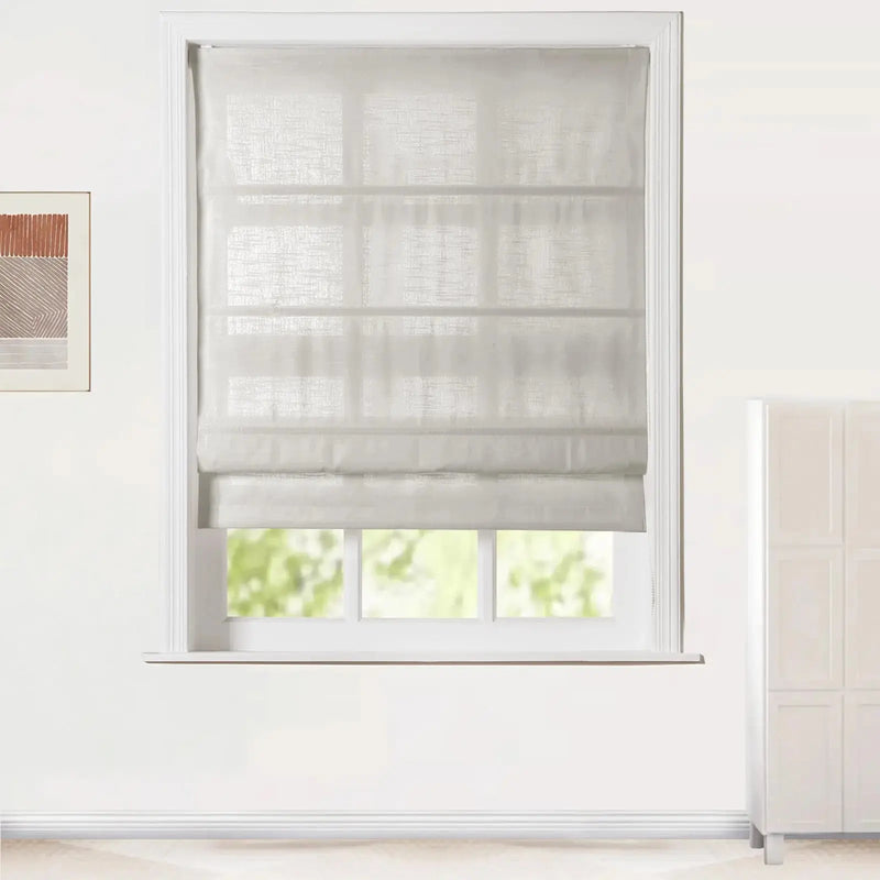 Jawara Linen Cotton Roman Blind Cord Lift
