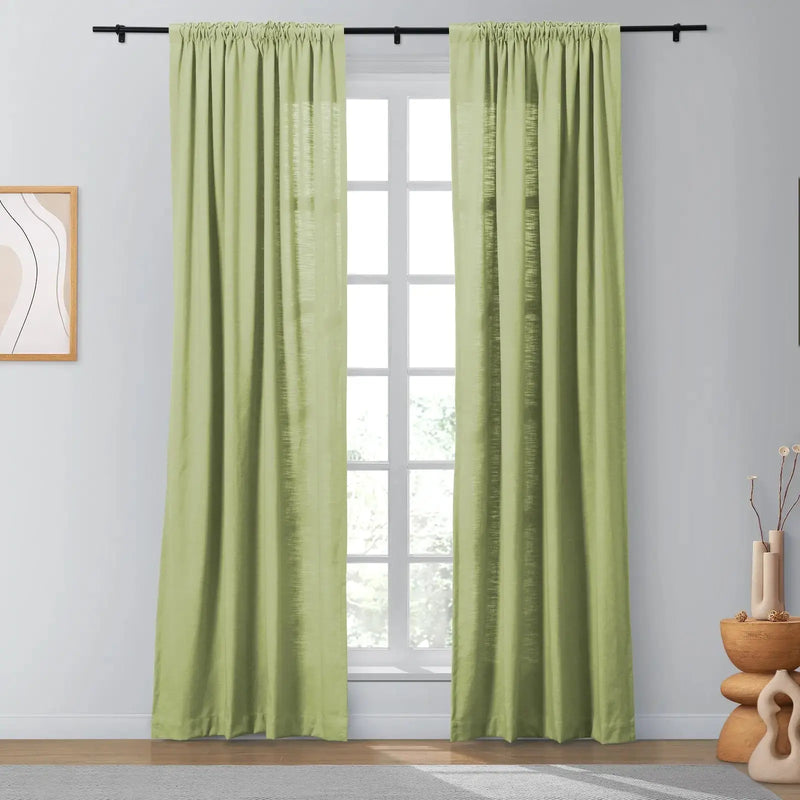 Isabella Heavyweight Cotton Soft Top Curtains