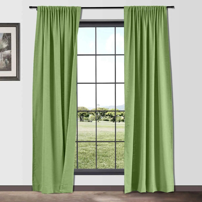 Isabella Heavyweight Cotton Soft Top Curtains