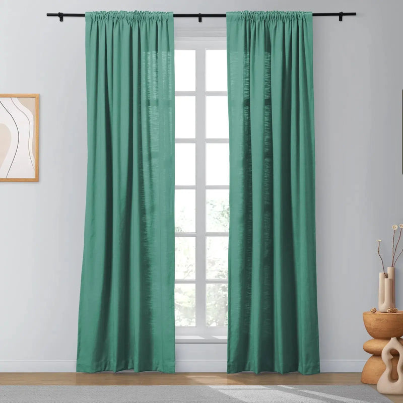 Isabella Heavyweight Cotton Soft Top Curtains