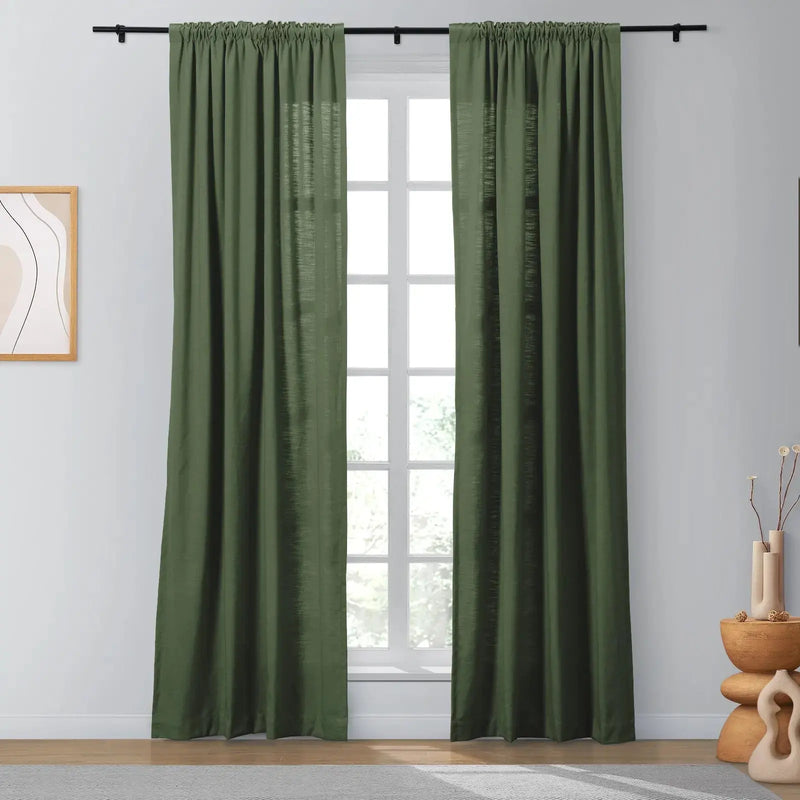 Isabella Heavyweight Cotton Soft Top Curtains