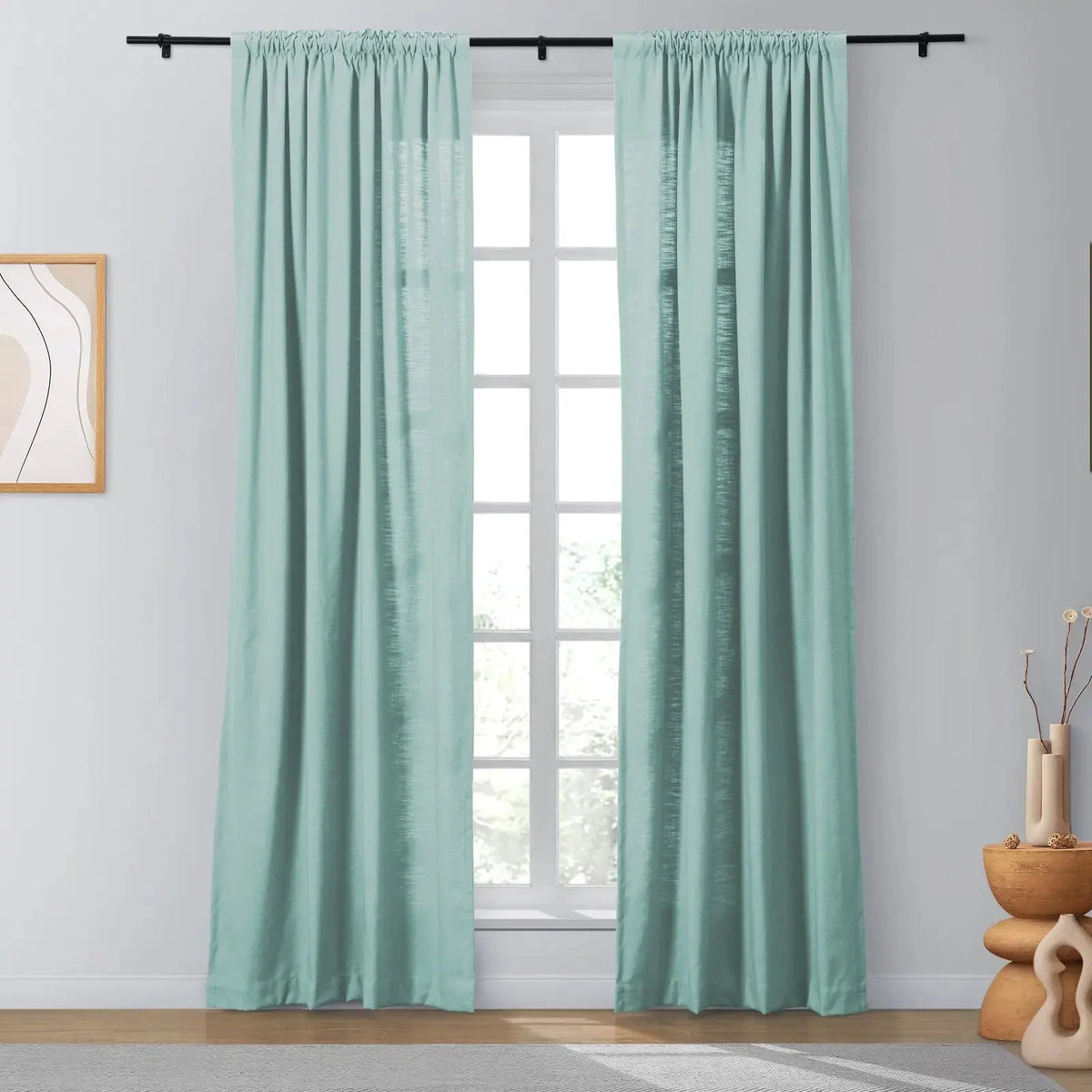 Isabella Heavyweight Cotton Soft Top Curtains