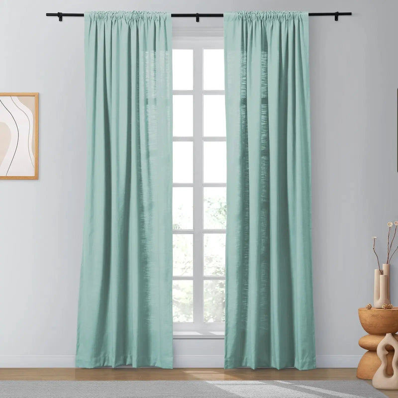 Isabella Heavyweight Cotton Soft Top Curtains