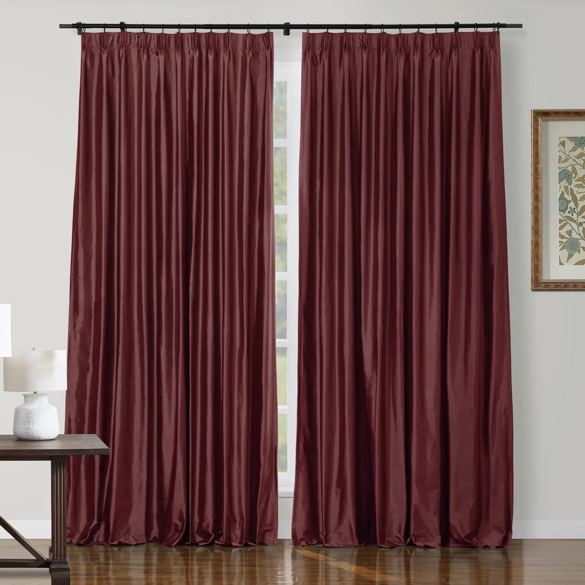Selman Dupioni Silk Pleated Curtain