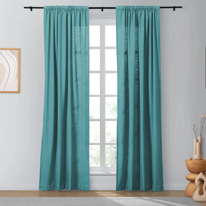 Isabella Heavyweight Cotton Soft Top Curtains