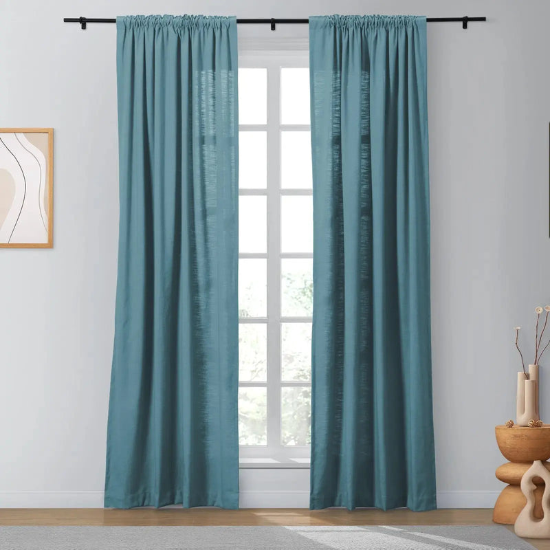 Isabella Heavyweight Cotton Soft Top Curtains
