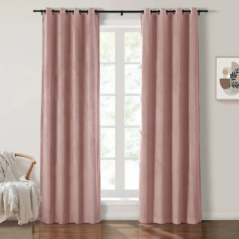 Birkin Velvet Eyelet Curtains