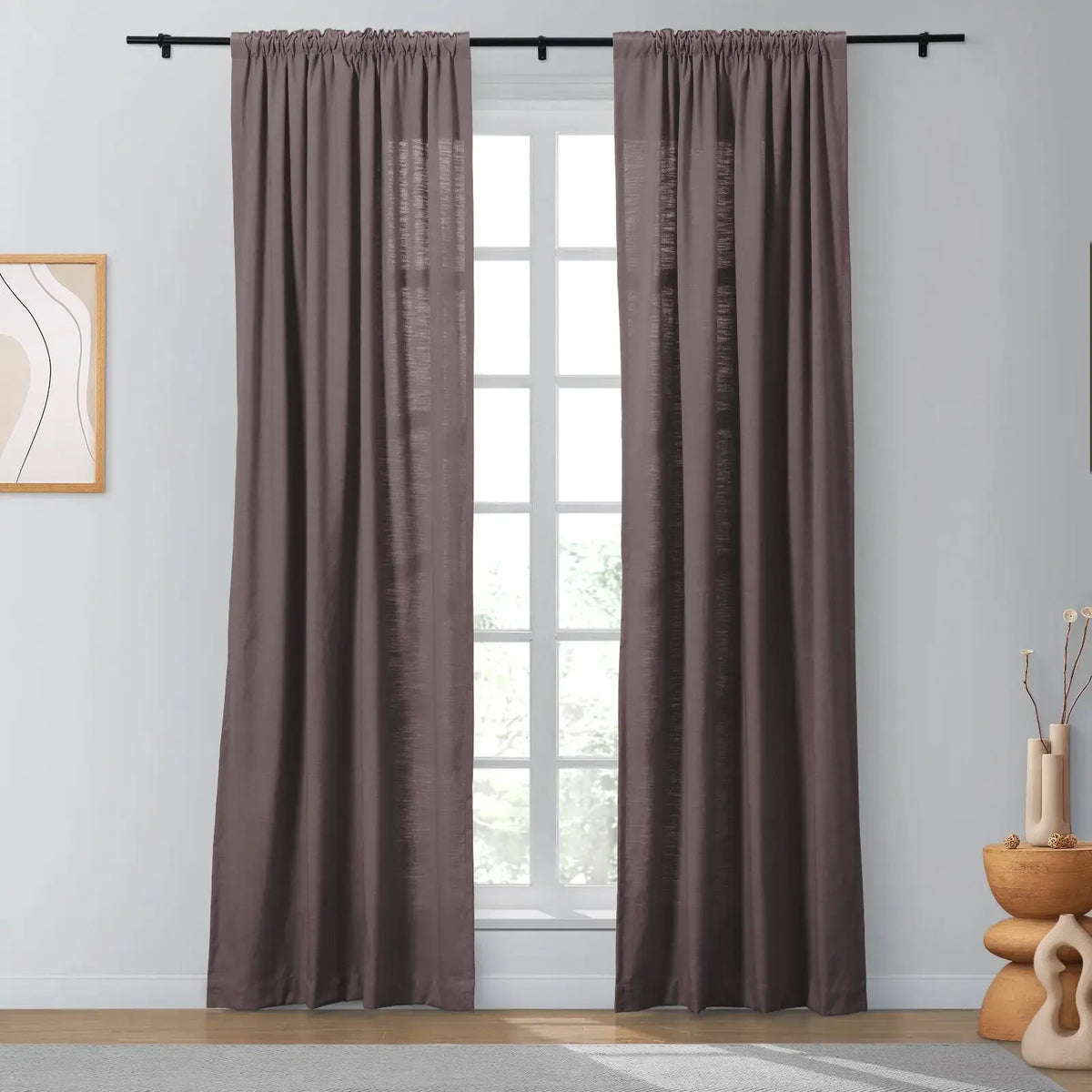 Isabella Heavyweight Cotton Soft Top Curtains