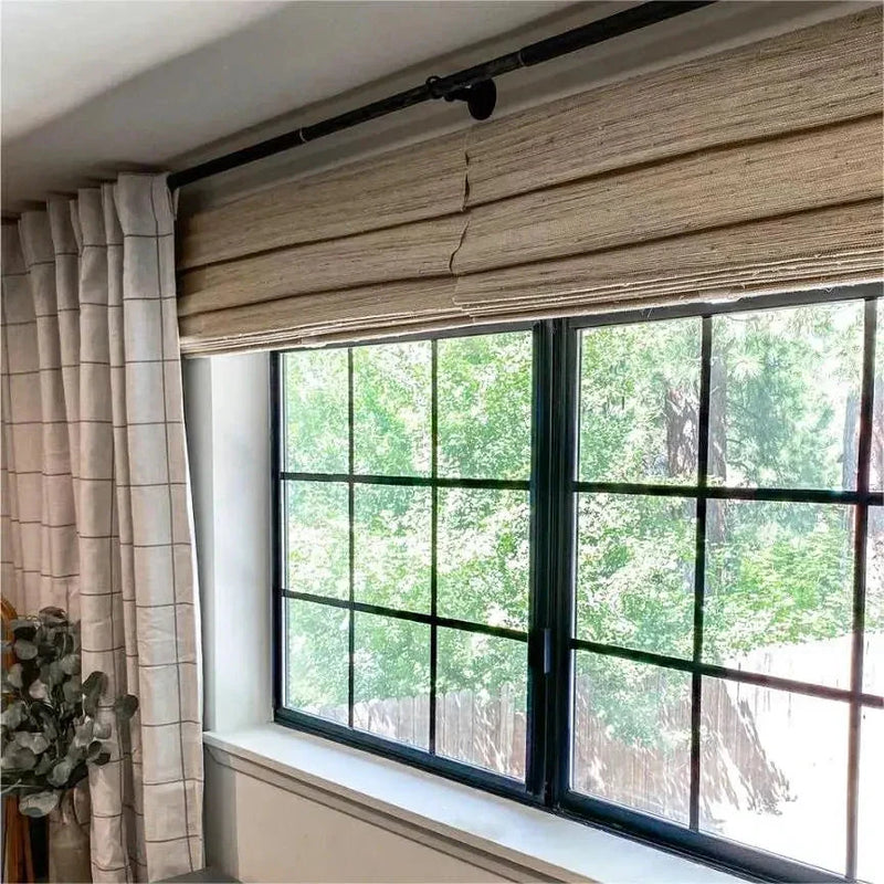 Lay Natural Ramie Bamboo Woven Blind - Beige