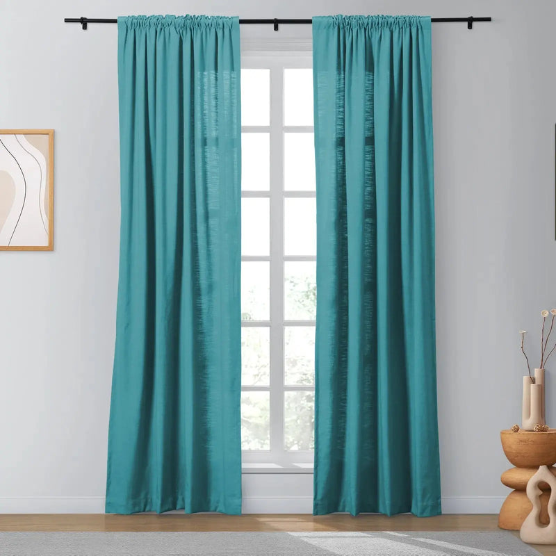 Isabella Heavyweight Cotton Soft Top Curtains