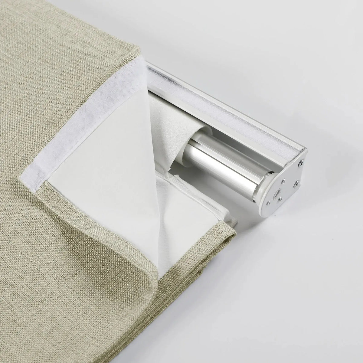 Jawara Linen Cotton Roman Blind Cordless