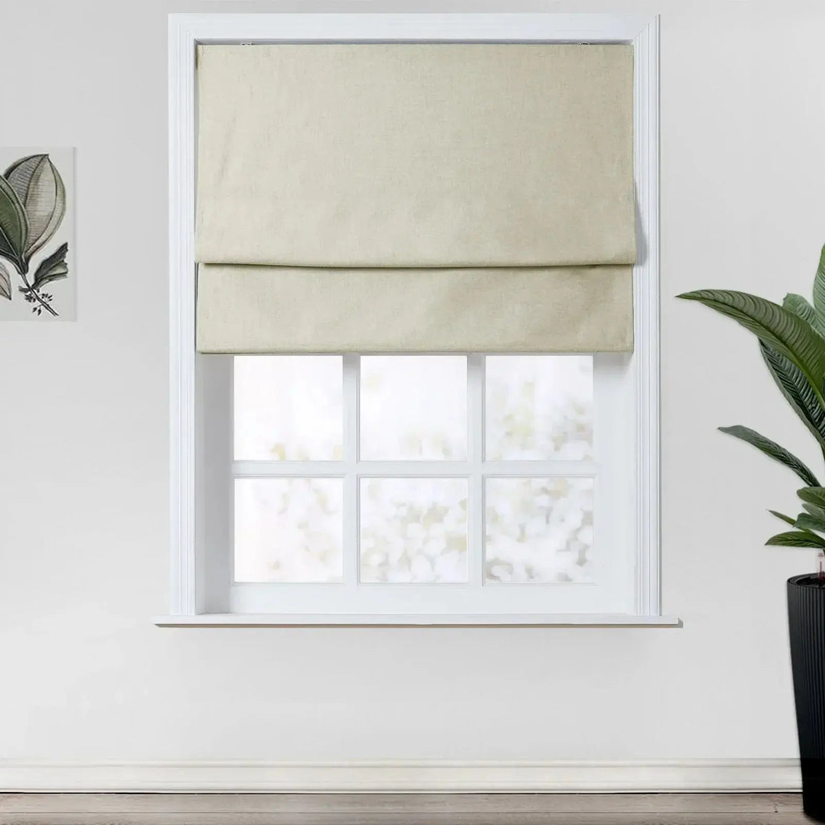 Kyla Linen Blend Roman Blind Cordless