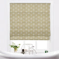 Stefana Silber x TWOPAGES Printed Linen Blend Roman Blind Cordless