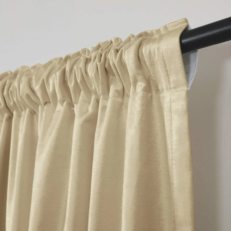 Veda Lustrous Cotton Velvet Soft Top Curtains