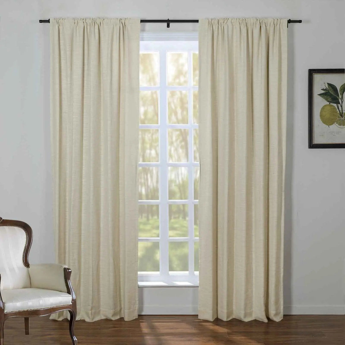 Kyla Lightweight Faux Linen Soft Top Curtains