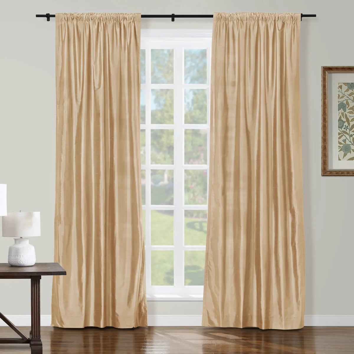 Selman Dupioni Silk Soft Top Curtain
