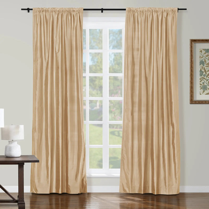 Selman Dupioni Silk Soft Top Curtain