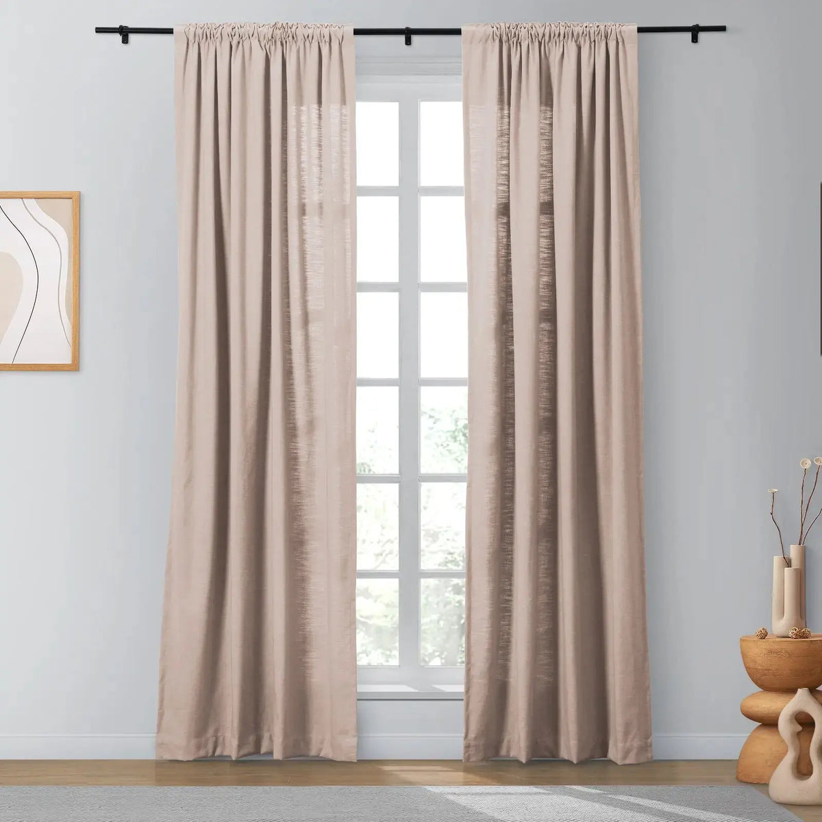 Isabella Heavyweight Cotton Soft Top Curtains