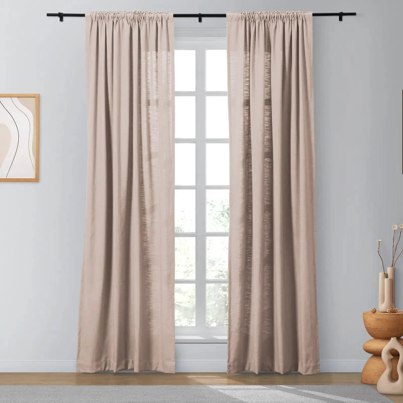 Isabella Heavyweight Cotton Soft Top Curtains