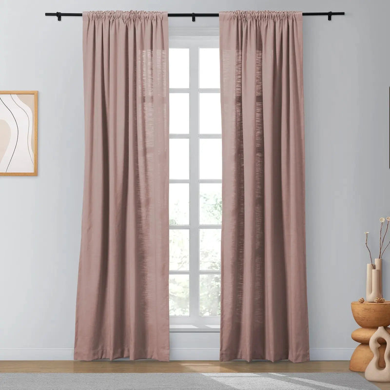 Isabella Heavyweight Cotton Soft Top Curtains