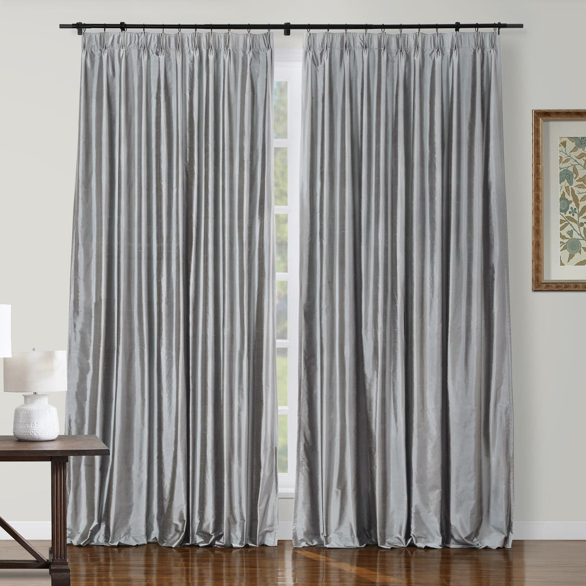 Selman Dupioni Silk Pleated Curtain