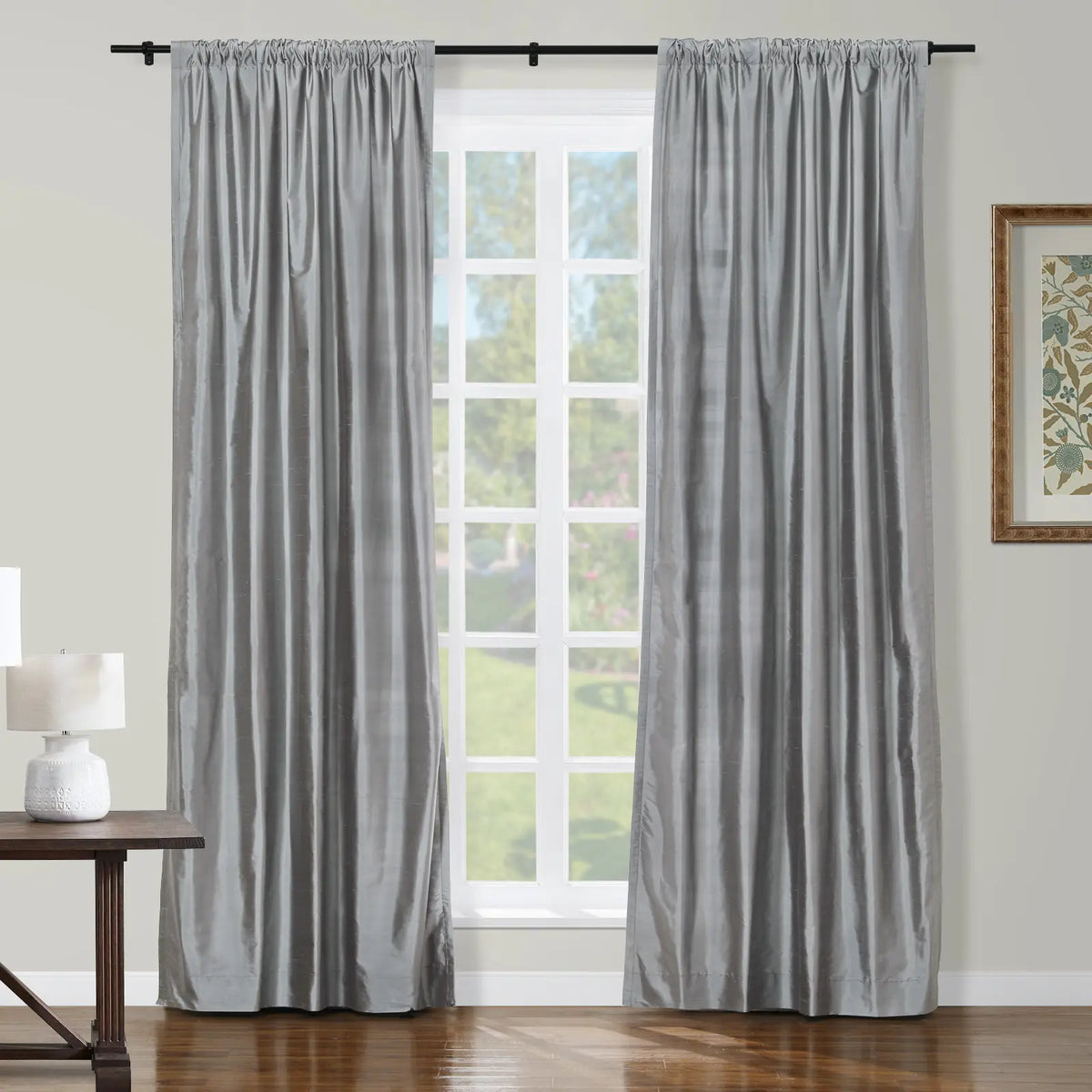 Selman Dupioni Silk Soft Top Curtain
