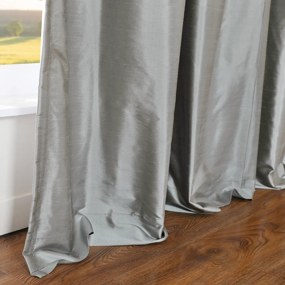 Selman Dupioni Silk Soft Top Curtain