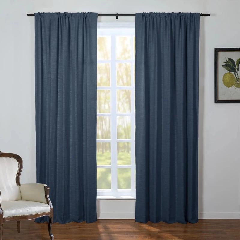 Kyla Lightweight Faux Linen Soft Top Curtains